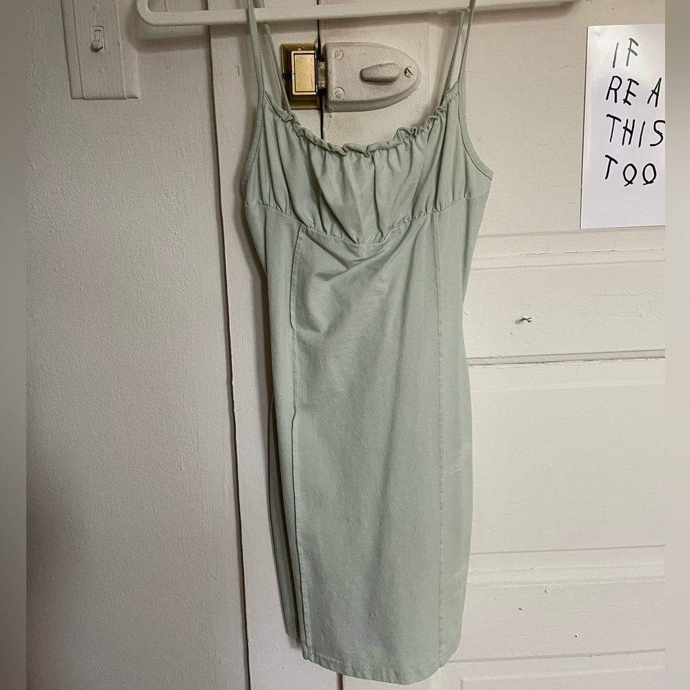 Light Green Mini Dress - Princess Polly
